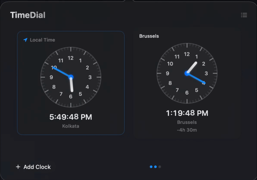 TimeDial demo
